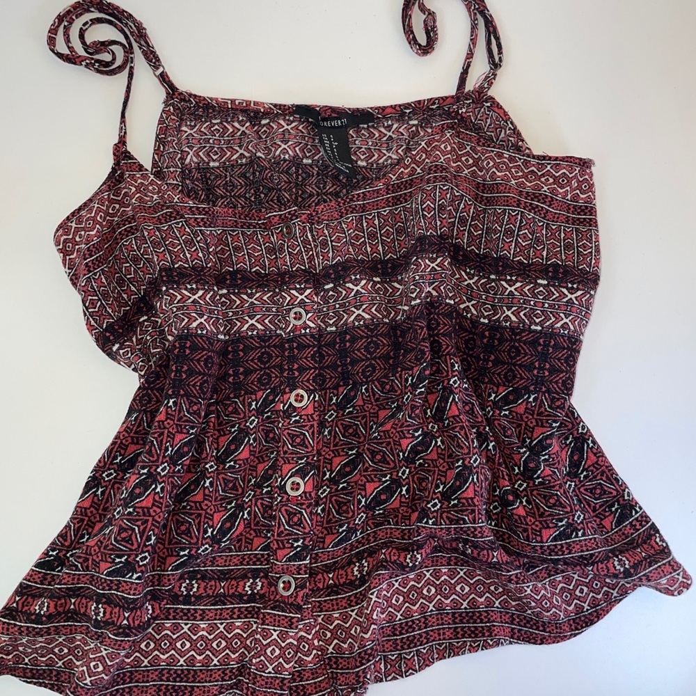 Hippy boho crop top tank top